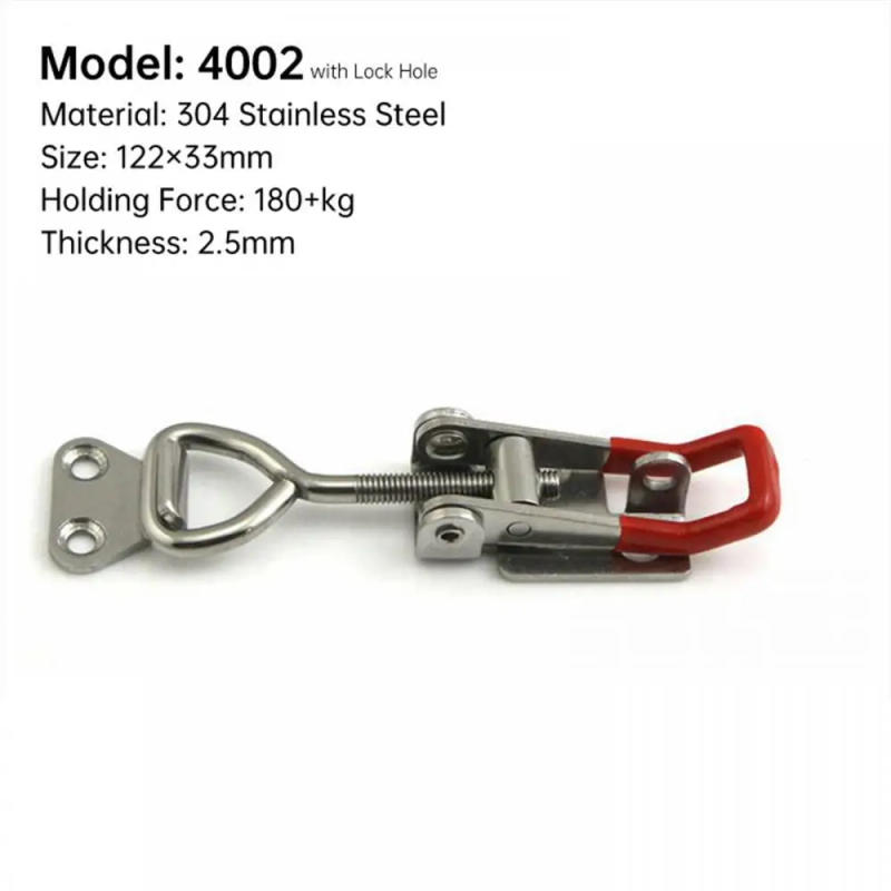 Description Picture 2 of itemAdjustable Cabinet Boxes Lever Handle Lock Hasp Toggle Catch Toggle Clamp For Sliding Door Furniture Hardware Locks