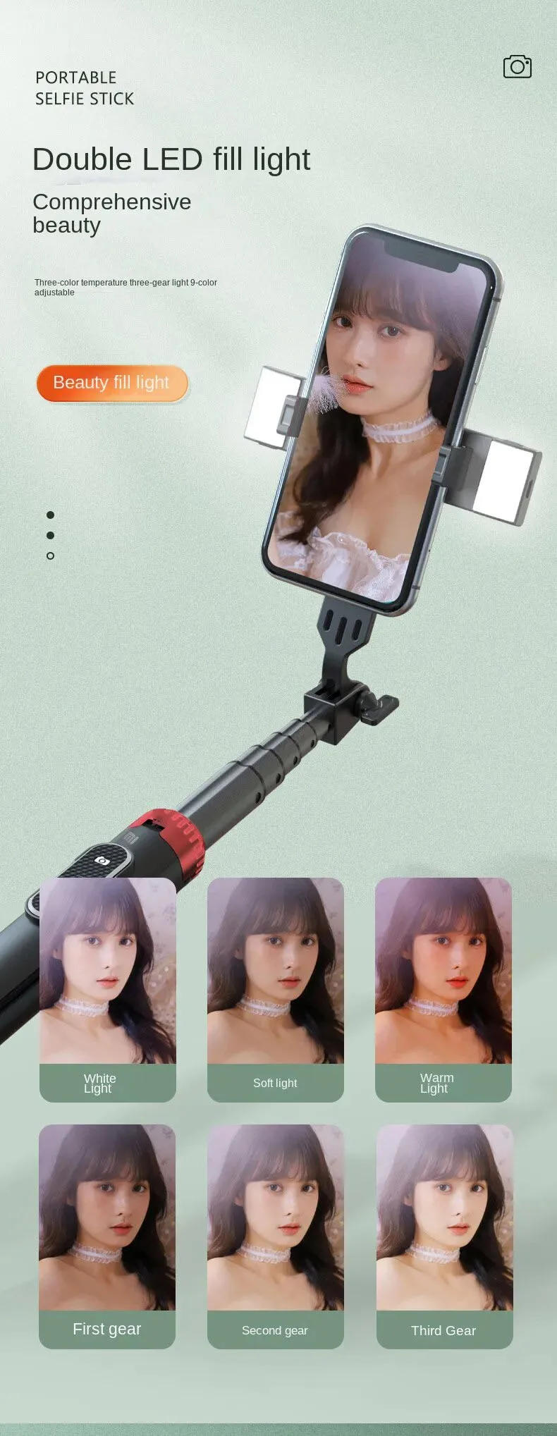 Description Picture 6 of itemXiaomi Tripod Selfie Stick Tripod Phone Holder Mobile Bluetooth Tripod Stand with Remote Control Ring Light Telescopic Rod