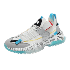 Popular Men's Sneakers Thick Soled Running Shoes Fashion Graffiti Casual Shoes High Quality Colorful Breathable Outdoor Footwear