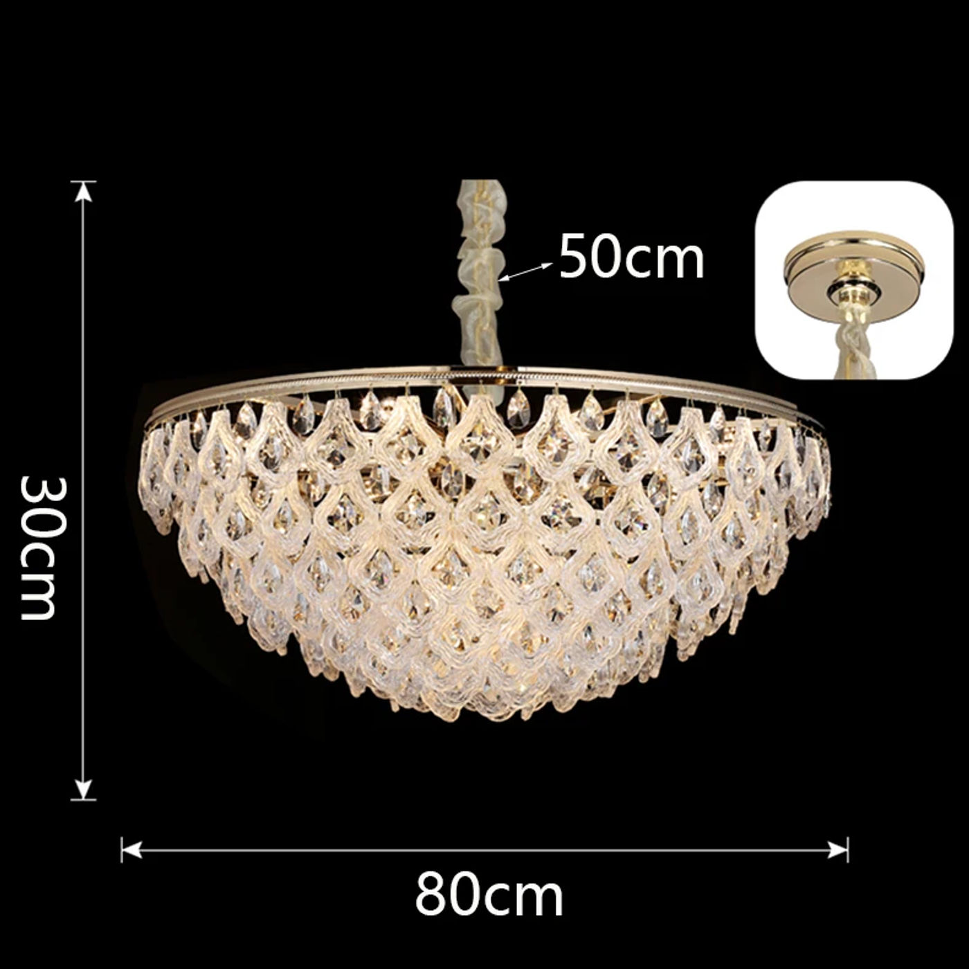 Description Picture 5 of itemhome decorationPendant lights, luxury crystal living room chandelier, dining room Pendant lamp, ceiling light, indoor lighting