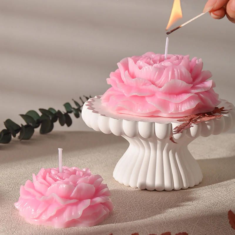 Description Picture 3 of item3D Flower Silicone Mold Resin Candle Die Chocolate Cake Soap Candle Making DIY Craft Gift for Wedding Party Decorations