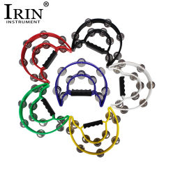 IRIN Tambourine Double Cymbals Orff Percussion Instrument KTV Singing Party Hand Bell Rattle Children Enlightenment Music Toys