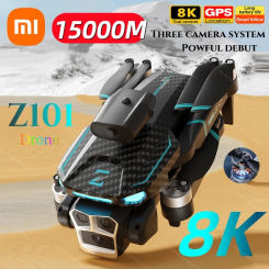 Xiaomi Z101 Drone 8K Profesional HD Three Camera 5G Obstacle Avoidance GPS Flowing Light Foldable Drone Brushless Motor 15000M