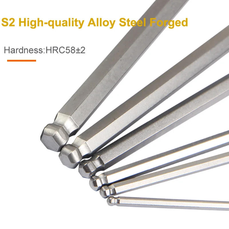 Description Picture 3 of itemStanley 1-Pcs Extra Long Allen Key Type T 2mm 2.5mm 3mm 4mm 5mm 6mm 7mm 8mm T Bar Hex Key In T Handle Hexagon Keys Long Wrench