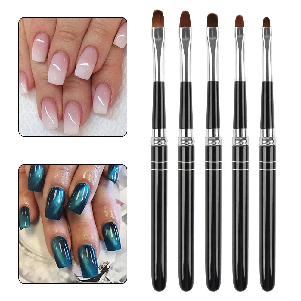 Description Picture 4 of itemBQAN #2#4#6#8Oval Brush UV Gel Nail Brush Nail Art Painting Pen Tools Manicure Art Acrylic Brushes Nail Drawing Pen Tools