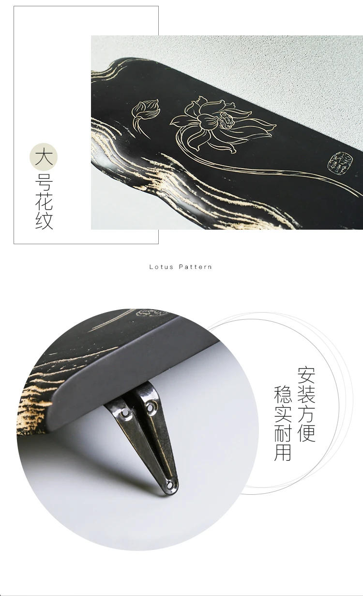 Description Picture 6 of itemShower Room Tray Partition Shelf Living Room Bedroom Bathroom Vanity Wall Shelf Decoration