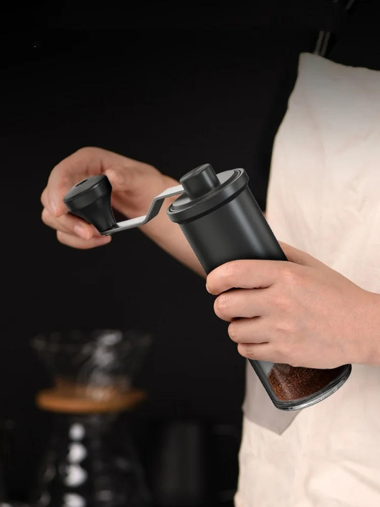 Description Picture 3 of itemManual Coffee Grinder Household Hand-Cranked Bean Grinder Ceramic Grinding Core Portable Small Coffee Tools with Cleaning Brush