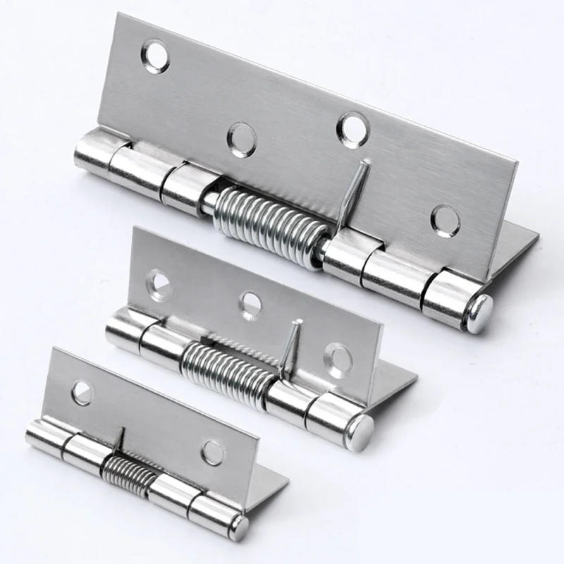 Description Picture 3 of item2pcs Self Closing Spring Door Hinge Stainless Steel Hinge For Cabinets Self-closing Door Rebound Hinge Furniture Hardware