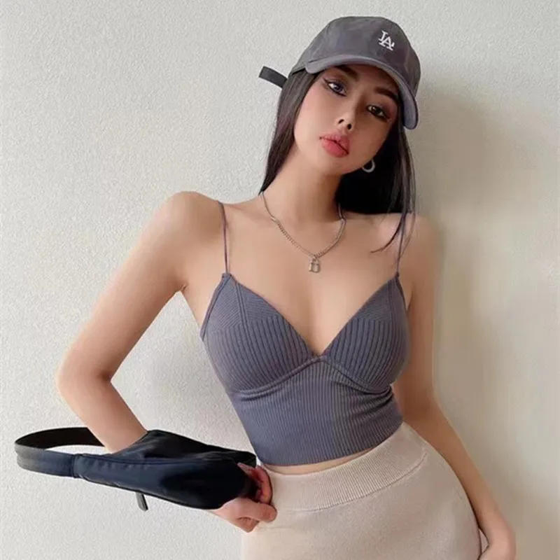 Description Picture 6 of itemWomen Crop Top Halter Slim Tops Summer Sexy Camis Backless Camisole Fashion Casual Tube Top Female Sleeveless Cropped Vest