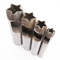 Pentagram Shape Five-pointed Star Punch Tool For Leather DIY Hole Punching Tools Leather Craft Chisel Processing Hand Tool