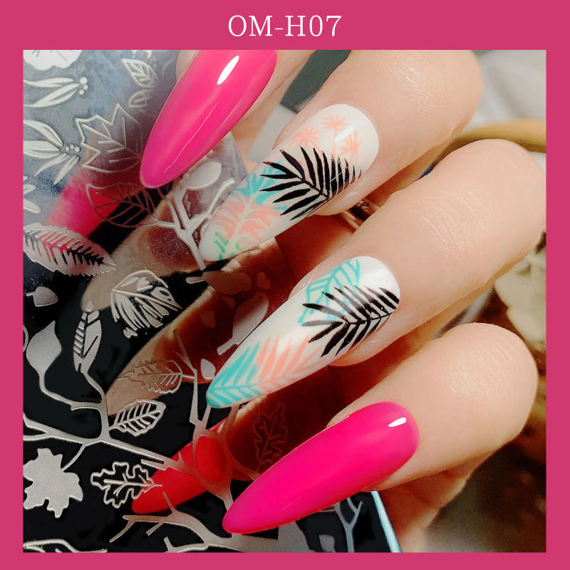 Description Picture 5 of item1Pc-heart/Beauty/geometry Stamping Plates 12X5cm Image Printing Nail Art Stencils Templates for Acrylic Nails Design Stamp Plate