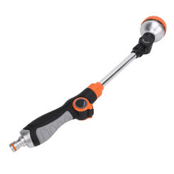 Garden Hose Wand 8 Patterns Multifunctional ABS TPR Aluminum Alloy Long Hose Nozzle Sprayer for Agriculture Irrigation Car Washi