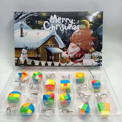 Metal Wire and Plastic Puzzles Advent Calendar 2025 Christmas Countdown Calendar Xmas Gift Box with 24 Pc Magic Brain Teaser Toy