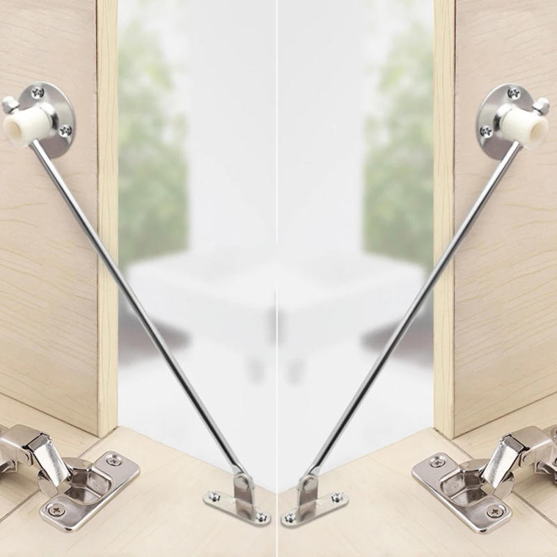 Description Picture 5 of itemCabinet Door Stay Hinge High Quality Iron Material Triangular Screw Hole Solid Support Rod Silver Color Set of 2