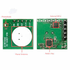 Hi-Link 5.8G Radar Sensor Module HLK-LD012-5G Ultra-low power Module Radar Induction Switch Sensor Module Power Supply