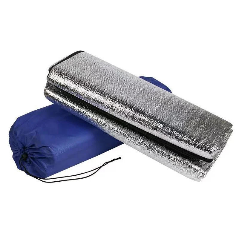 Description Picture 2 of itemOutdoor Foldable Picnic Beach Moisture-proof Mattress Camping Mat Pad Silver Waterproof Camping Sleeping Mat Aluminum Foil