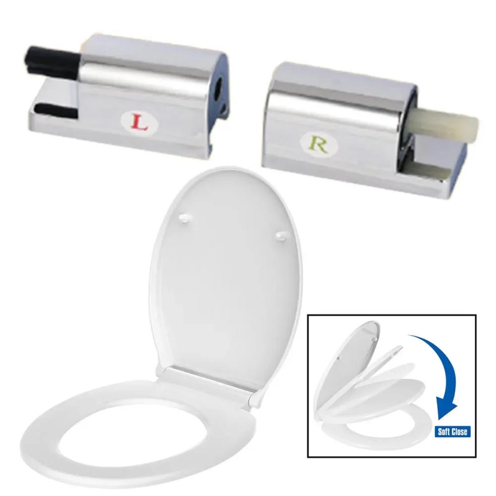 Description Picture 2 of itemToilet Soft Close Hinges Seat Hinge Replacement Traditional & Contemporary Toilet Lid Hinges Fixing Connector Parts