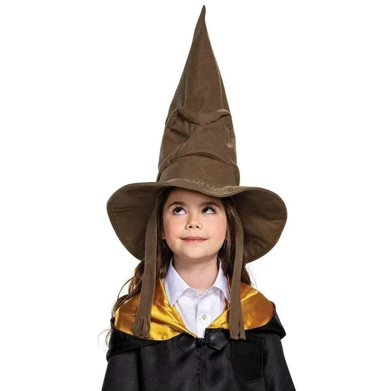 Description Picture 4 of itemHalloween Potter Witch Wizard Hat Academy Pointed Brown Hat Unisex Gift Party Props Cosplay Costume Accessories