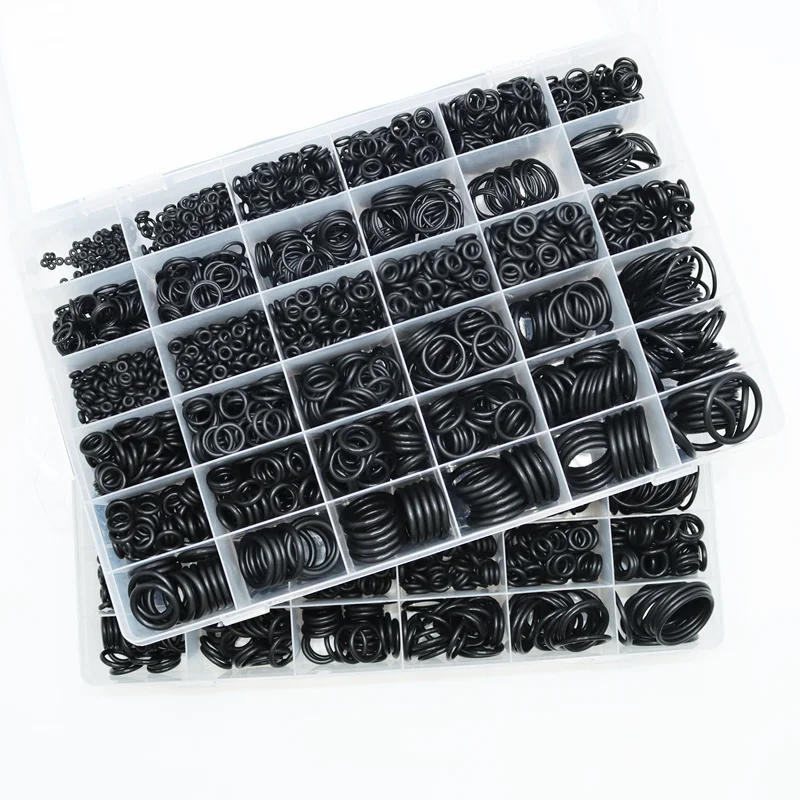 Description Picture 2 of itemCS1.0-4.0mm Rubber O Ring High Quality Sealing Washer Balck NBR O-ring Plumbing Gasket Car Air Condition Oil Resistant Oring Kit