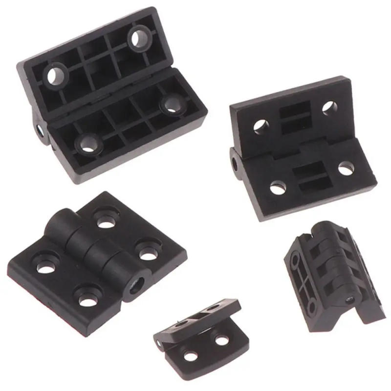 Description Picture 3 of item1PC Small Hinges Mini Plastic Black Door Bearing Butt Cabinet Drawer Jewellery Box ABS Plastic Hardware Hinge For Furniture