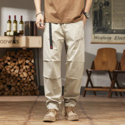 Spring and summer new American retro overalls Japanese fashion trend all men's loose casual pants