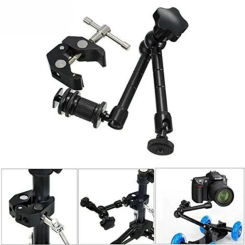 New Super Clamp 7/11 inches Adjustable Magic Articulated Arm for Mounting Monitor LED Light LCD Video Camera Flash Camera DSLR