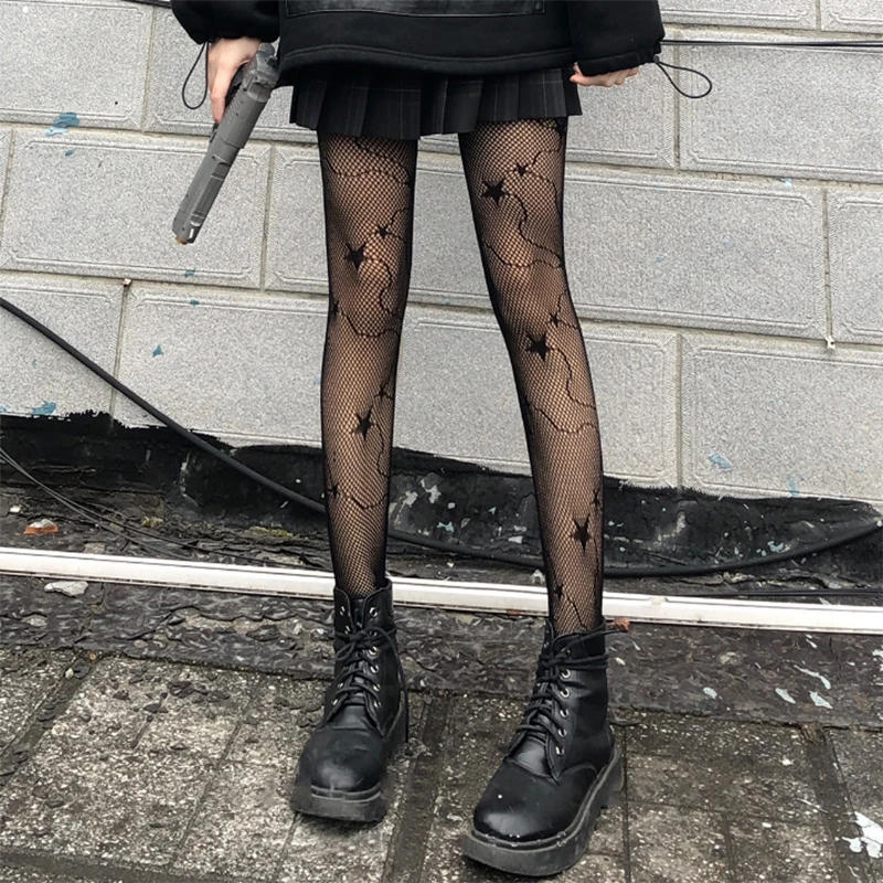 Description Picture 6 of itemHot Selling Slim Perfect Legs Sexy Women's Long Fishnet Mesh Nylon Tights Body Stockings Fish Net Pantyhose High Waist Hosiery