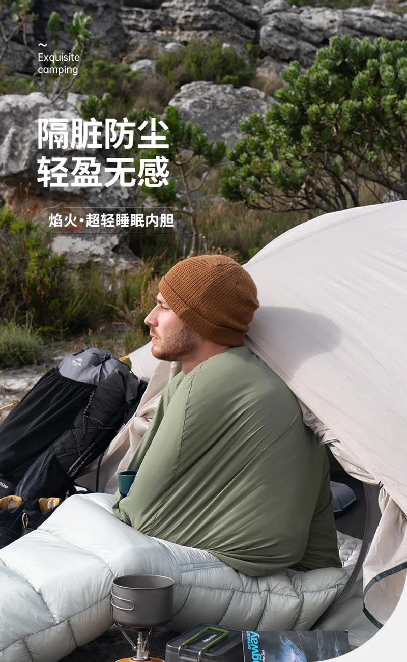 Description Picture 2 of itemNaturehike Sleeping Bag Liner 128g Nylon Lightweight Portable For Travel Camping Daily Use