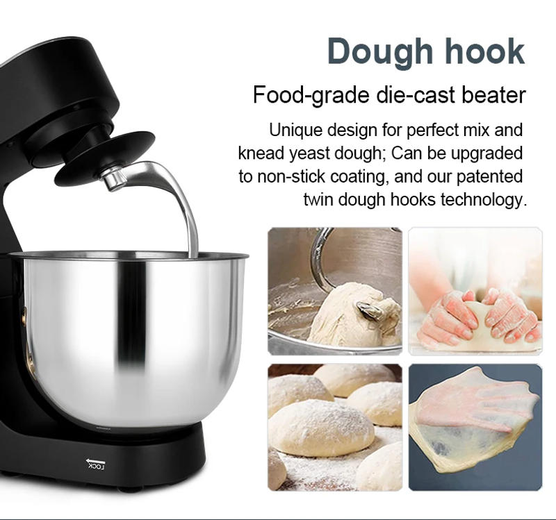 Description Picture 6 of itemHousehold Stand Mixer High Power Capacity 1800W 8L Cake Bread Dough Mixer Planetary Electric Home Kitchen Appliance Food Mixer