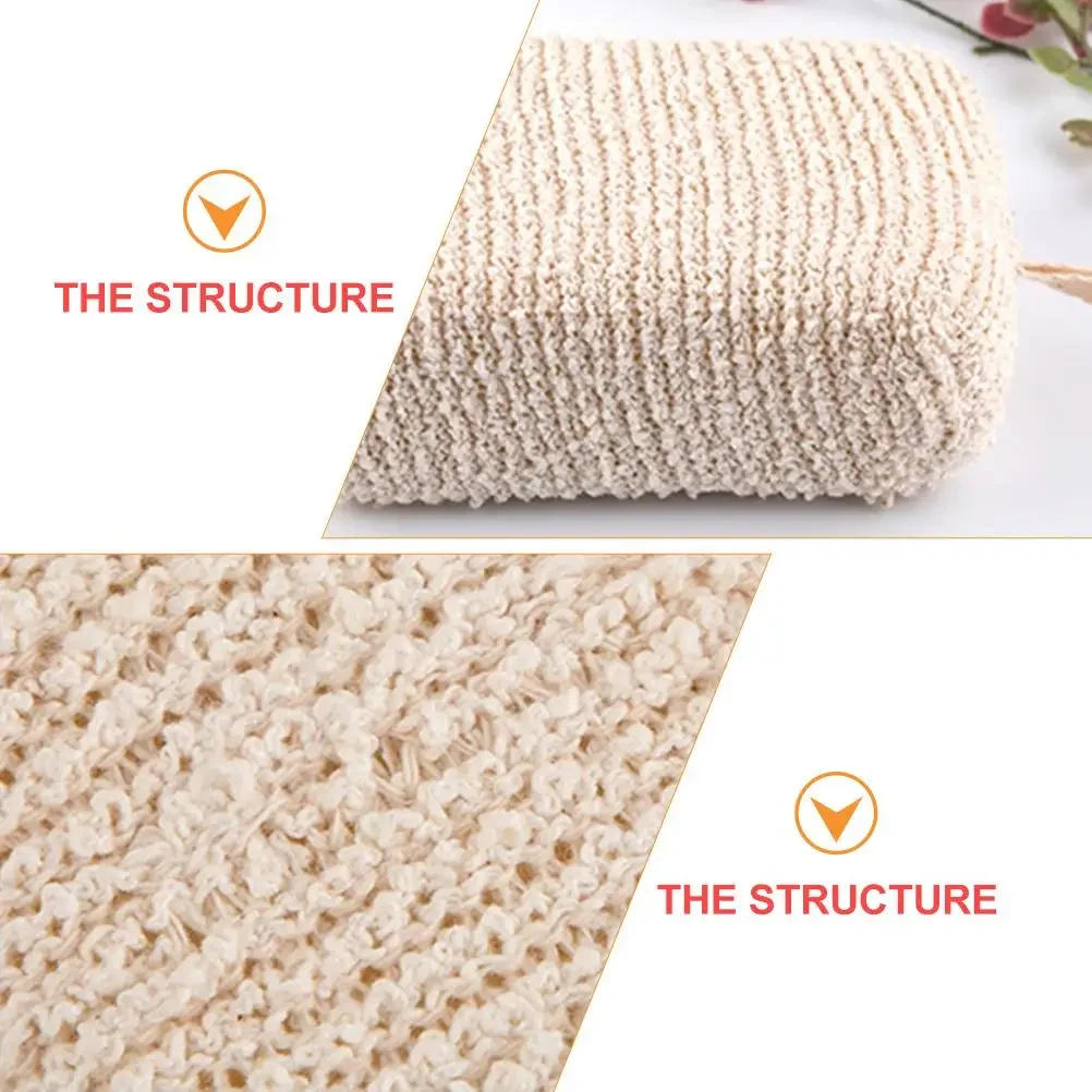 Description Picture 5 of item1Pc Bath Sponge Loofah Cleaning Body Scrubber Exfoliating SPA Shower Flax Sponges Gentle Powerful Cleansing Body Care Bath Brush