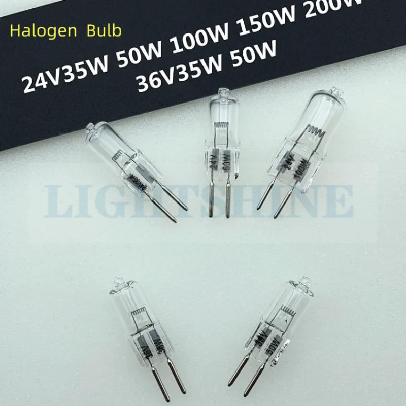 Description Picture 3 of itemG5.3 Light Bulb Machine Working Lamp Halogen Tungsten Lamp  Lathe Pin Lamp Fittings Lamp Bead Warm Light 12V24V36V220V35W/50W
