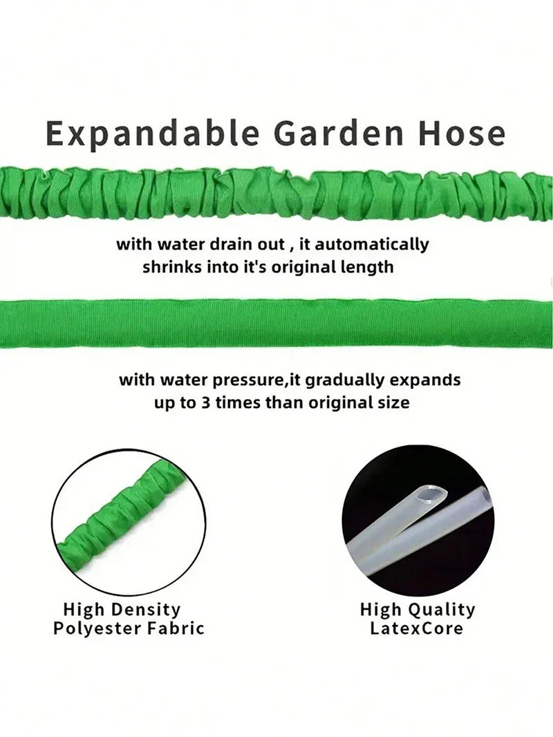 Description Picture 5 of item10m 5m Garden Hose Magic Water Pipes Home Garden Watering Hoses High-Pressure Car Wash 7 Water Spraying Functions Water Gun
