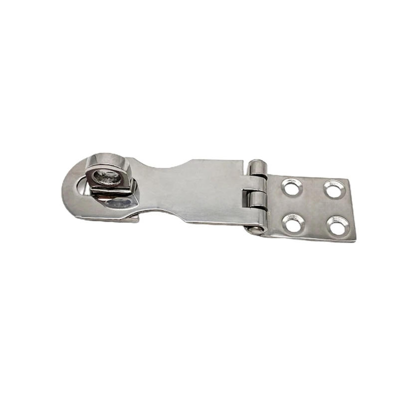 Description Picture 4 of itemMarine Grade Stainless Steel Door Hasps Heavy Duty Safety Hasp with TurningPadlock Eye Mount Quick Installation