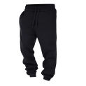 Sports Men's Feet Hip Trend Lace With Pockets Pants Breathable Trousers Color Tie Up Hop Solid Fashion Men's Pants