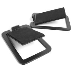 652F 2Pcs Desktop Speakers Stands Metal Speakers Support Base 16° Tilted Speakers Risers Monitors Computer Speakers Bracket