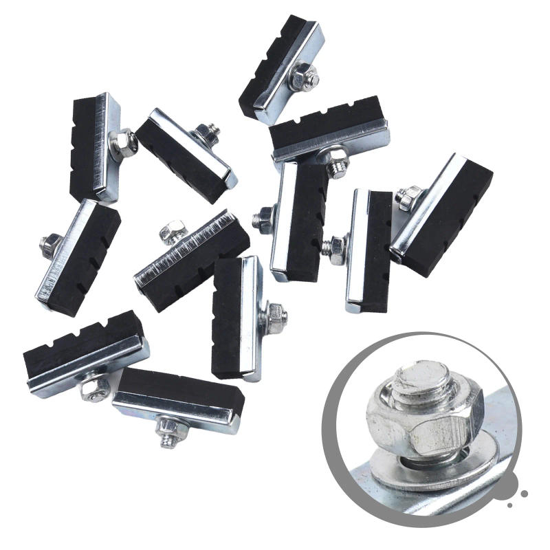 Description Picture 4 of item12PCS Brake Pads V-brake Pads Bicycle Electric Bicycle Brake Shoes Rubber Black Brake Parts Accessories Approx 40MM