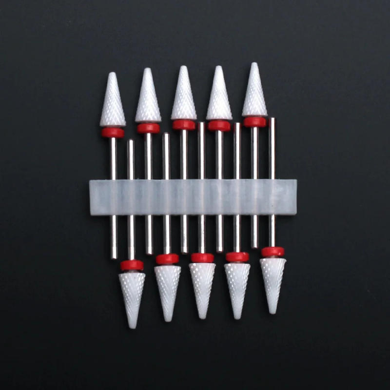 Description Picture 5 of item10pcs Ceramic Nail Drill Bits Set Milling Cutter for Electric Manicure Bit Flame Corn Files Pedicure Machine Polish Accesoires