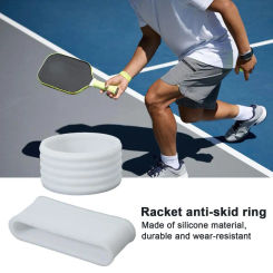 Anti-slip Paddle Band Silicone Anti-slip Pickleball Paddle Grip Bands for Badminton Table Tennis Rackets 2 Pack for Performance