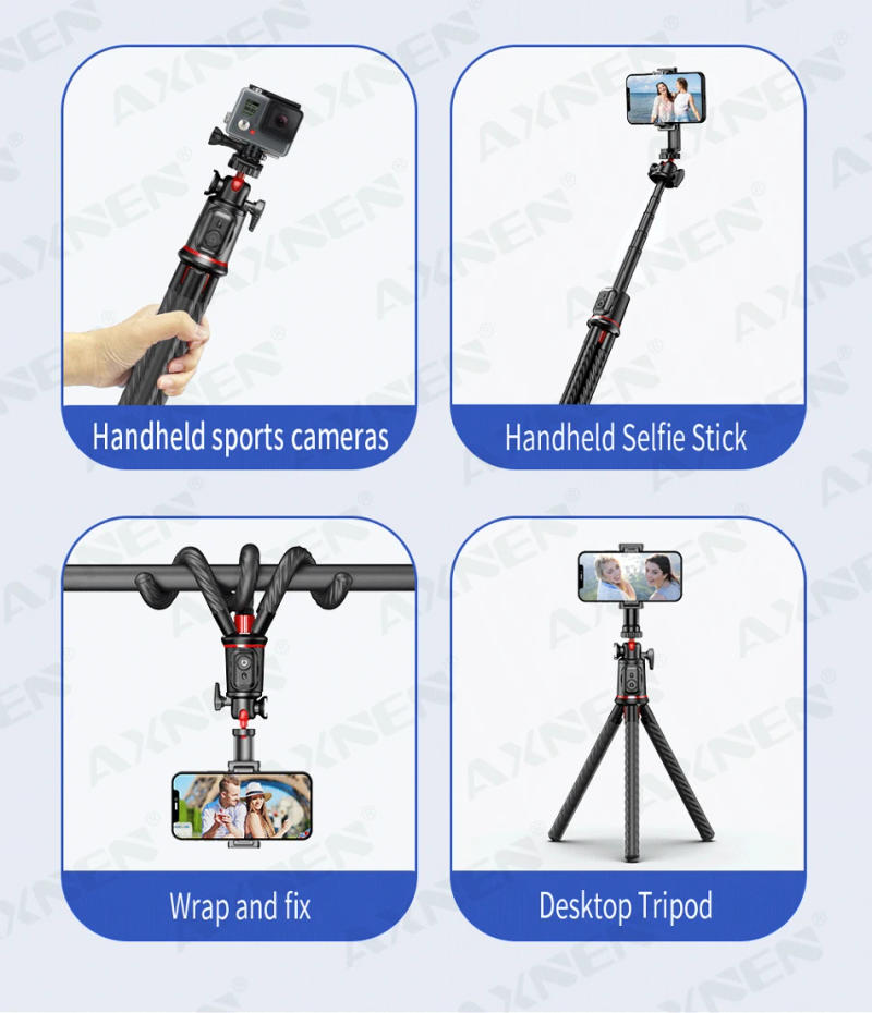 Description Picture 5 of itemAXNEN C03 Flexible Tripod for Phone DSLR Camera Stand with Remote Control Octopus Legs for iPhone 13 14 Pro Max Samsung Holder