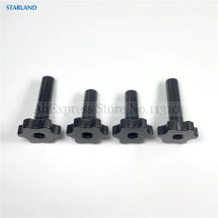 4 In 1 Plastic Fasten Screw Nuts Black Color Gear Shaped Knob New Accessories Clamping Bolts Of Soft Ice Cream Machines M8 / M10