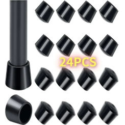 Round Rubber Chair Leg Pad 10/12/14/16/20/25mm Furniture Leg Table End Plug PVC Silent Anti-slip Floor Protection Cap Foot Cover