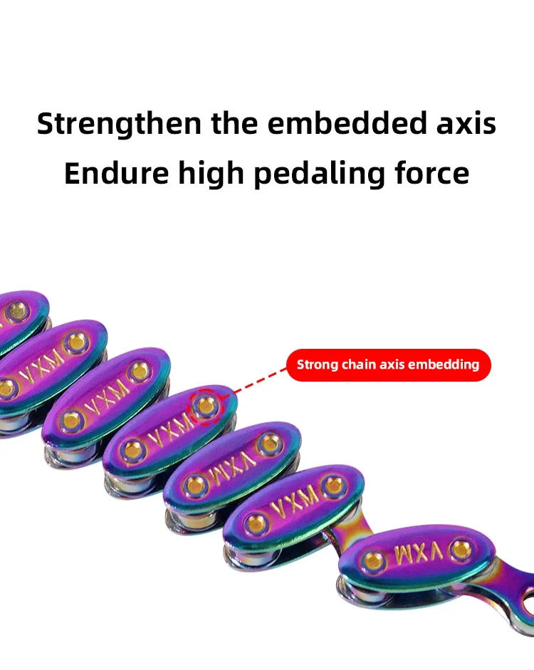 Description Picture 4 of itemSingle Speed Bicycle Chain 100 Link Bike Mountain Bike Road Bicycle Chain with Quick-link Parts Olive Chain Fixed Gear