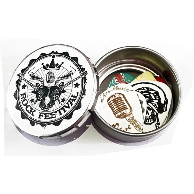 Description Picture 5 of itemGuitar Picks 6 Pieces Cool Celluloid Guitar Picks In a Box With Picks Holder Unique Guitar Gift