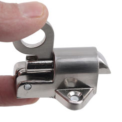 Silver Window Latch Zinc Alloy Household Self Closing Latches For Hotel Window Cabinet With Safety Door Lock Supplies