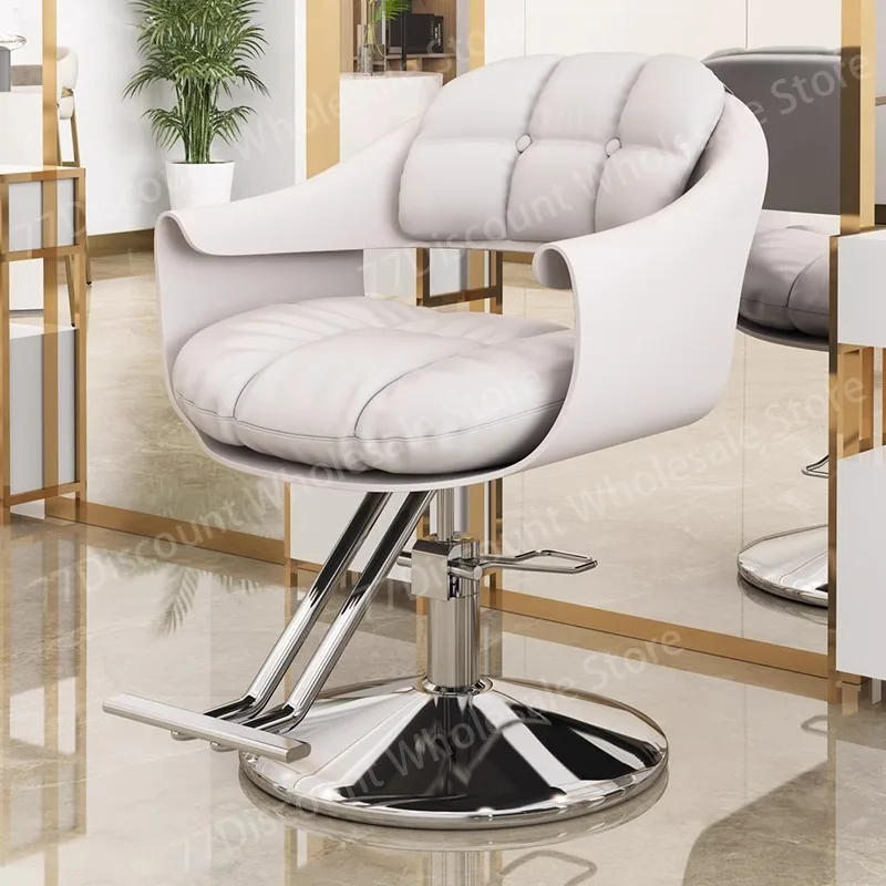 Description Picture 5 of itemProfessional White Barber Chair Beauty Salon Cosmetic Swivel Tattoo  Manicure Hairdressing Sedia Barbiere Furniture HD50BC