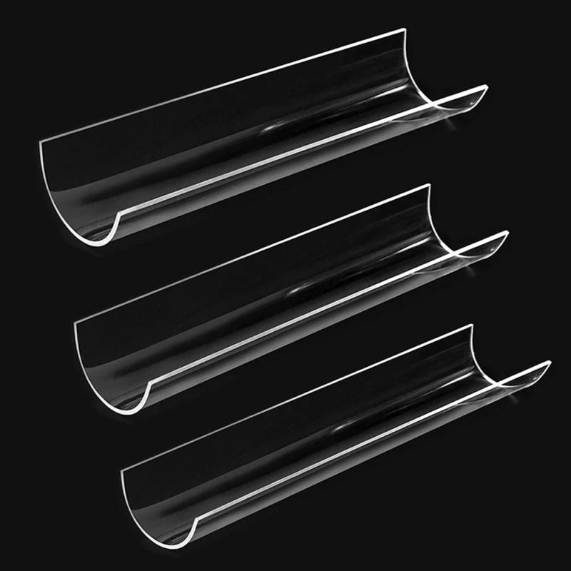 Description Picture 2 of itemThickening 30CM Cake Roll Shaping Insert Mould U-Shaped Acrylic Transparent Retainer Semicircle Pastry Baking Kitchen Tool