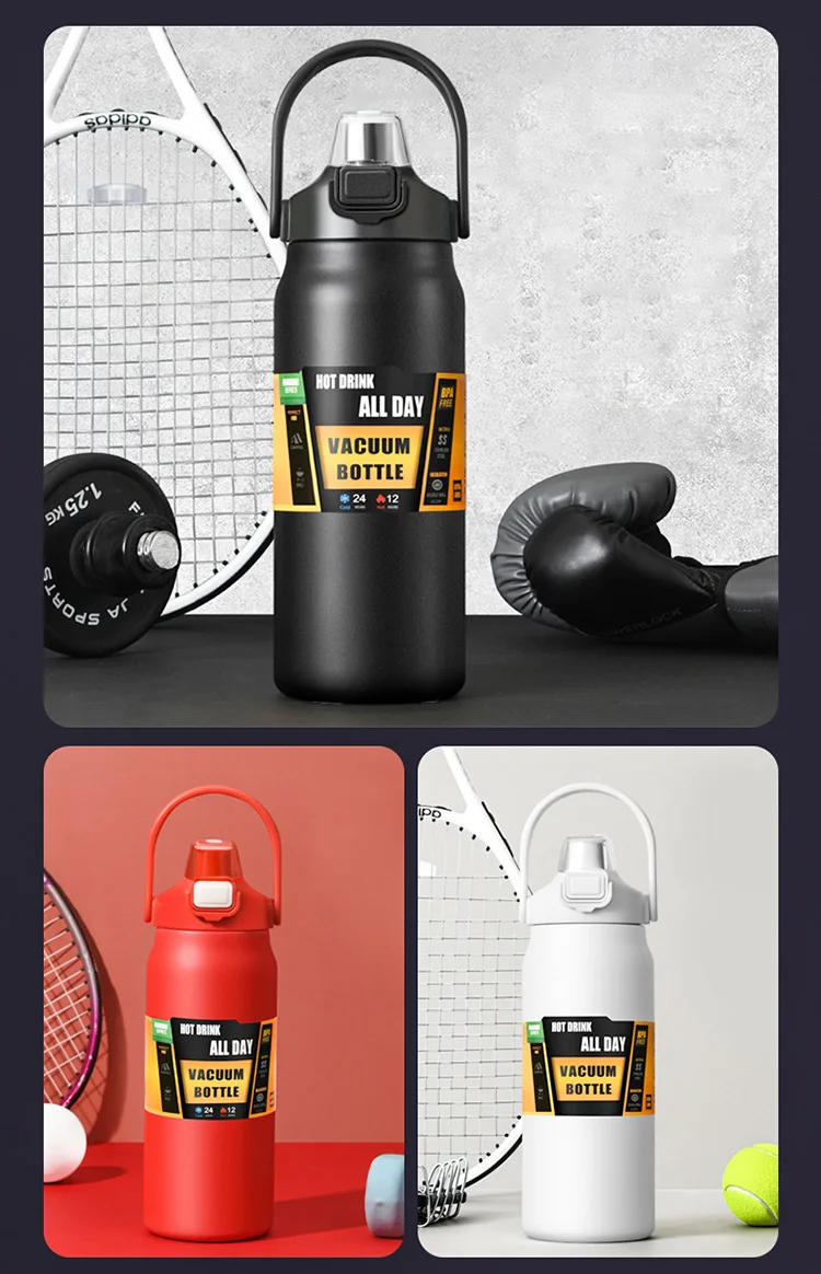 Description Picture 6 of itemPortable Thermos with Straw 304 Stainless Steel Thermal Mug Tumbler Coffee Cup Sports Vacuum Flasks Cold and Hot Water Bottle