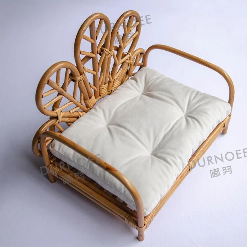 Description Picture 3 of itemNewborn Bed Chair Newborn Photography Props Retro Basket Baby Photography Mat Infant Pose Cushion Shooting Studio Accessories