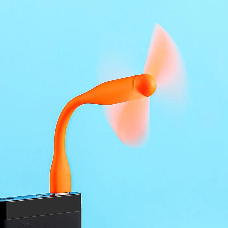 Description Picture 4 of itemMini USB Fan Flexible Bendable Cooling Fan For Power Bank Laptop PC AC Charger Portable Hand Fan Computer Summer Gadget