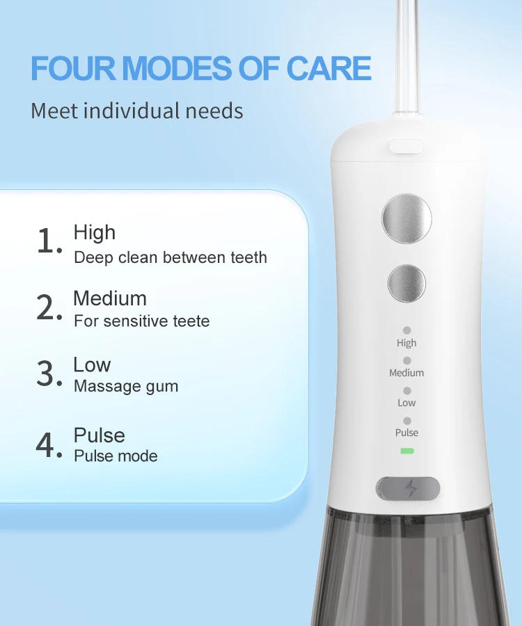 Description Picture 6 of itemPortable Oral Irrigator F500 Cordless Electirc Water Flosser Dental Water Jet Home Travel Oral Rinser Clean Teeth Flossing